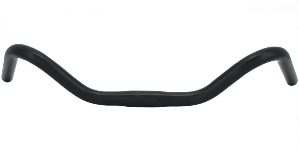 Ergotec Stuttgarter Lenker 550mm Stahl 25,4mm 72mm Rise 68° schwarz - ergonomischer City-/Trekkinglenker, Safety Level 3 Neuheit