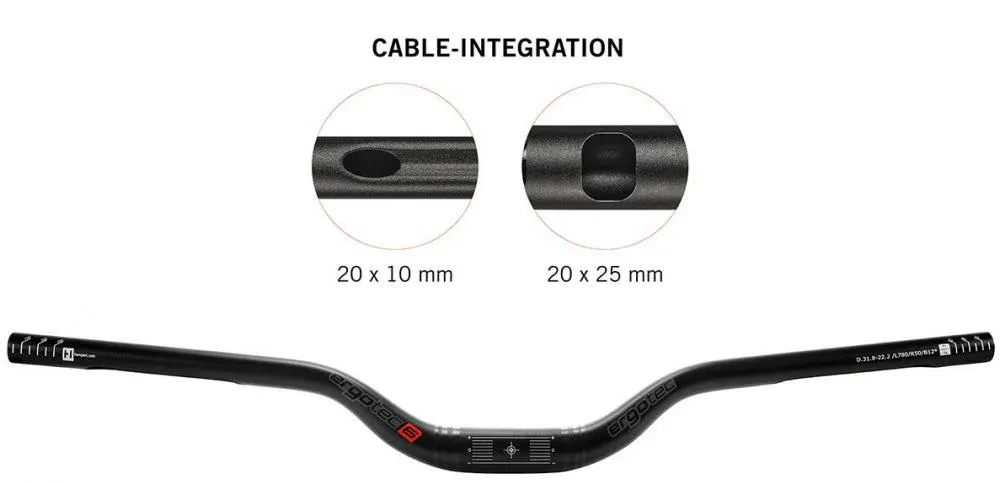 Humpert/Ergotec Riser Bar 50 I MTB-Lenker - Aluminium 35,0 mm Klemmung, Schwarz Direkt Vom Hersteller
