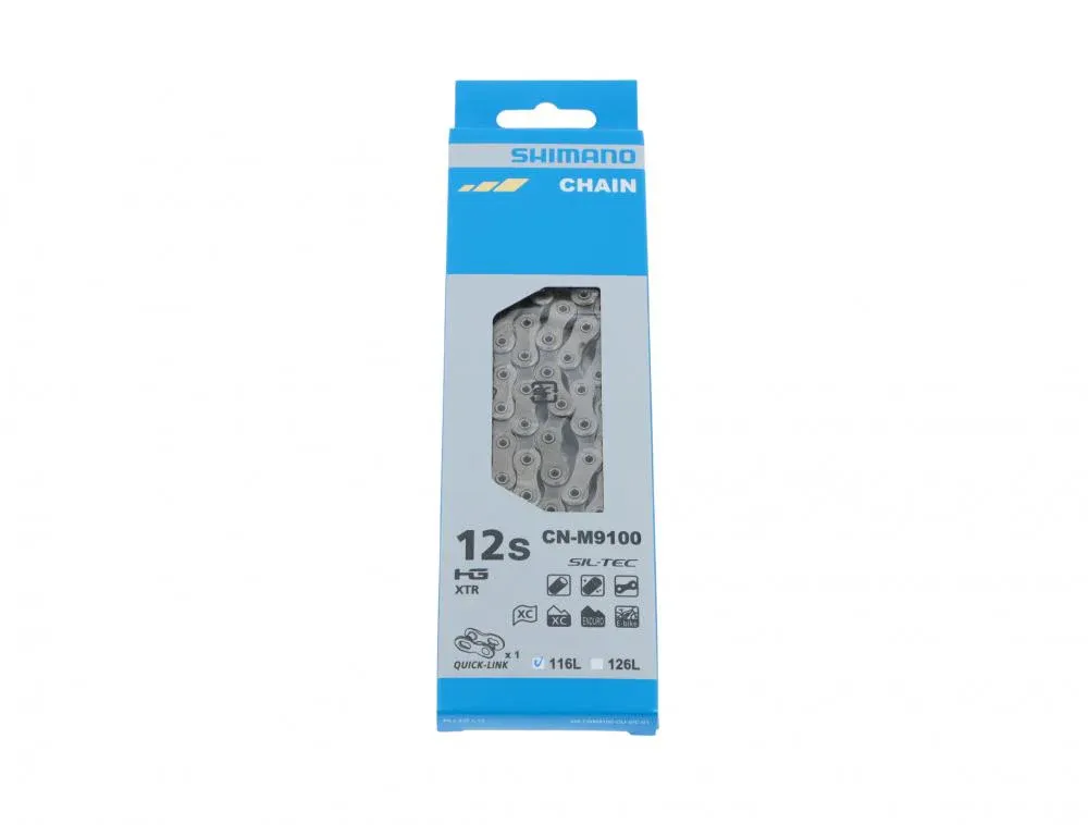 Top-Seller SHIMANO Kette XTR CN-M9100 12-fach Fahrradkette - 116 Glieder für MTB Antrieb