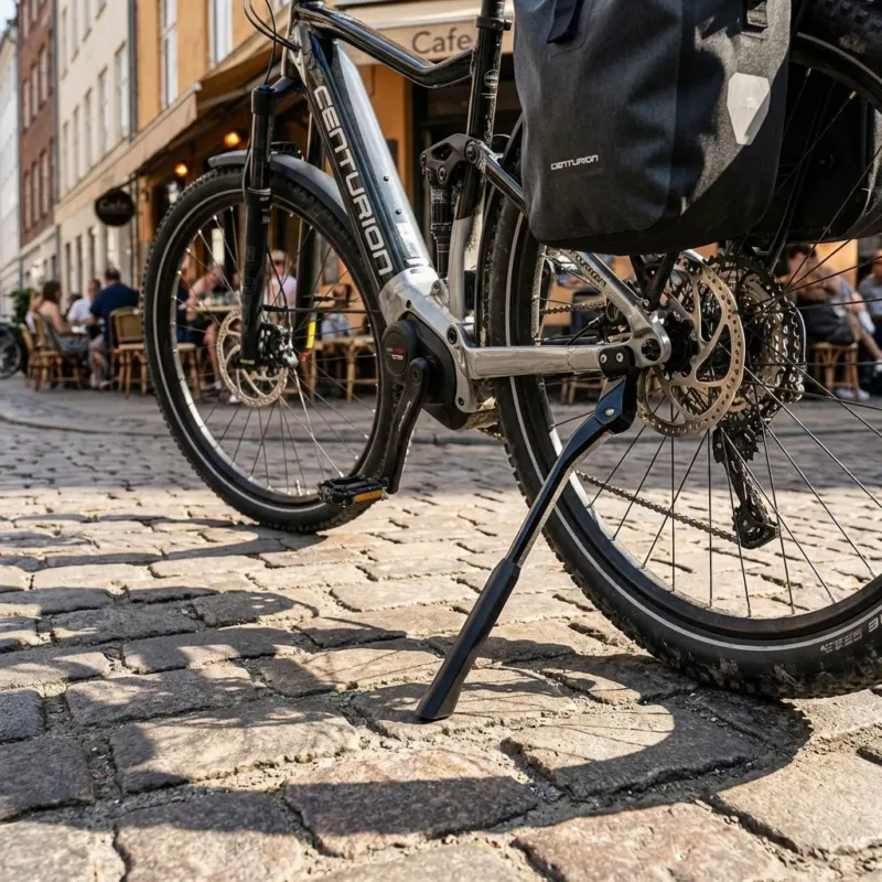 Billig Centurion Hinterbauständer Edge 40mm Schwarz - Parkstütze für E-Fullies ab MY20