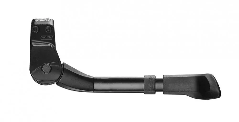 Must-Have URSUS King Mini verstellbarer Hinterbauständer für 16-24" Fahrräder, 18 mm Lochabstand, Aluminium, schwarz, hohe Tragkraft bis 35 kg, ideal für E-Bikes