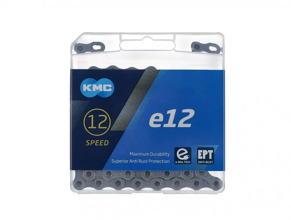 Bestseller KMC Kette e12 EPT, 12-fach, 130 Glieder, E-Bike-kompatibel, extra langlebig, rostresistent, für hohe Belastungen
