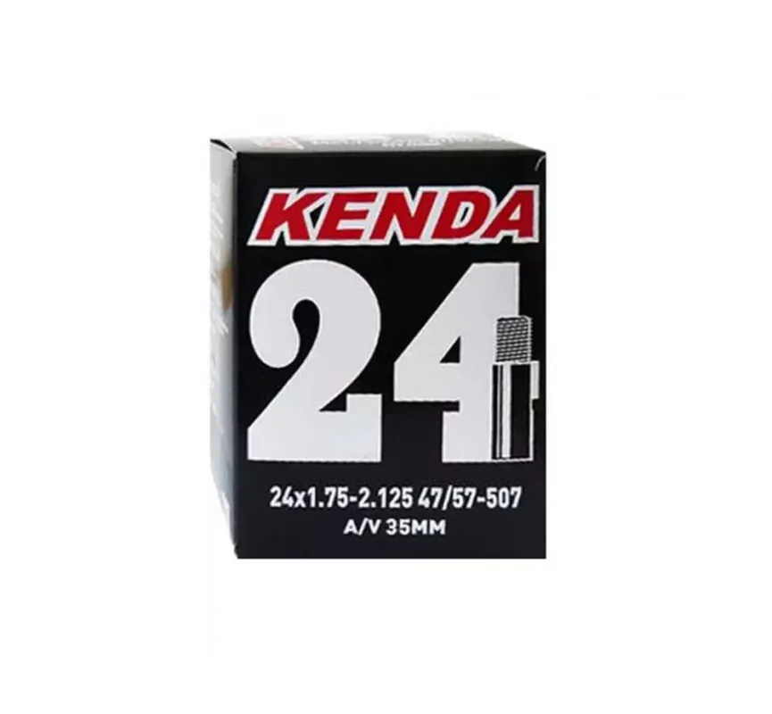 Online Kaufen KENDA Fahrradschlauch 24x1.75-2.125 Zoll (47/57-507) mit Autoventil (AV) 35 mm, kompatibel mit Reifengrößen 24x1.75 bis 24x2.125, ETRTO 47-507 bis 57-507, robust und zuverlässig