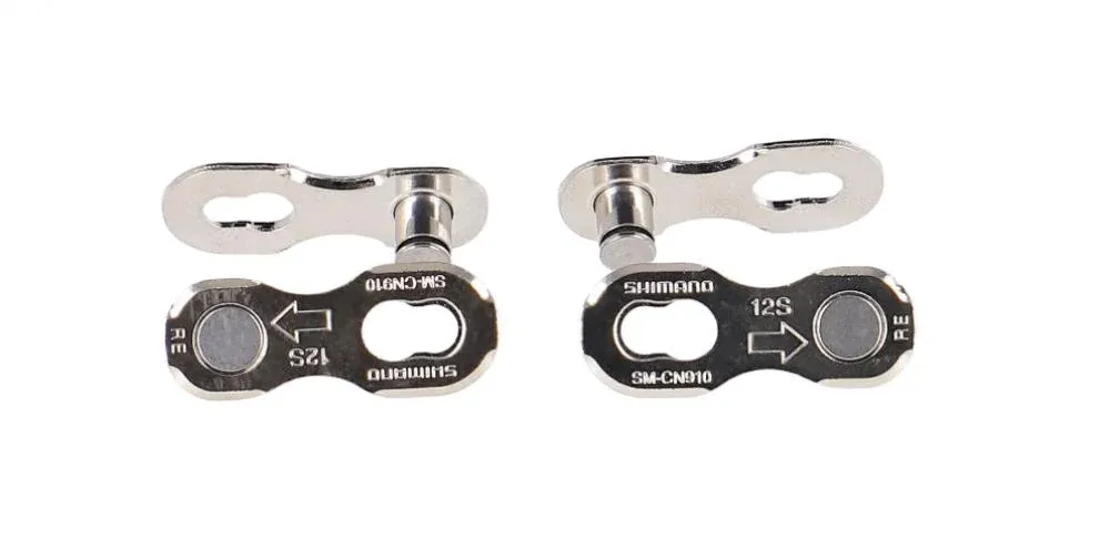 SHIMANO 2 Paar Kettenschloss SM-CN910 12-fach - Zuverlässiges Quick-Link für 12-fach Ketten Markenprodukt