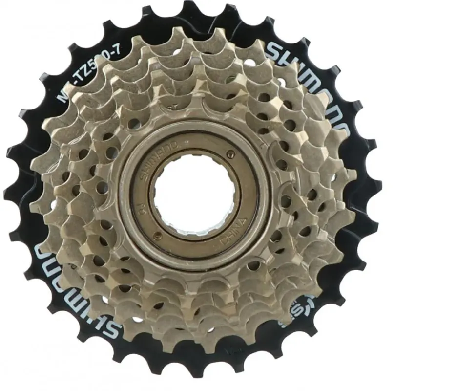 Shimano TZ500 Schraub-Zahnkranz 7-fach 14-28 Z braun - zuverlässige Schaltperformance Heißes Angebot