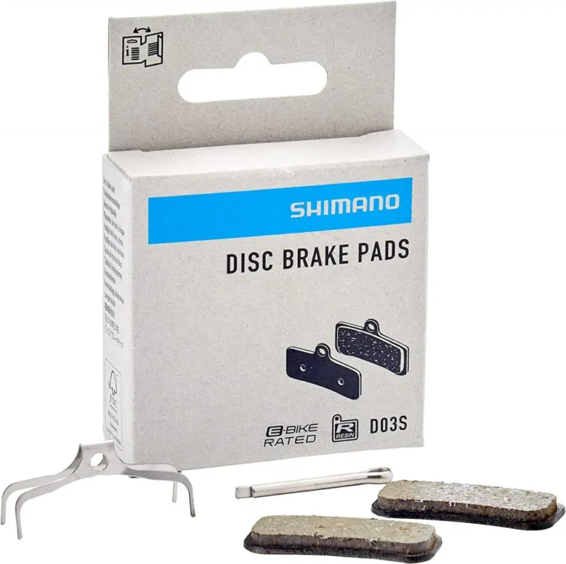 Shimano D03S Resin Scheibenbremsbelag Typ D - leise, kontrollierte Bremsleistung für Trail & Enduro Gratis Versand