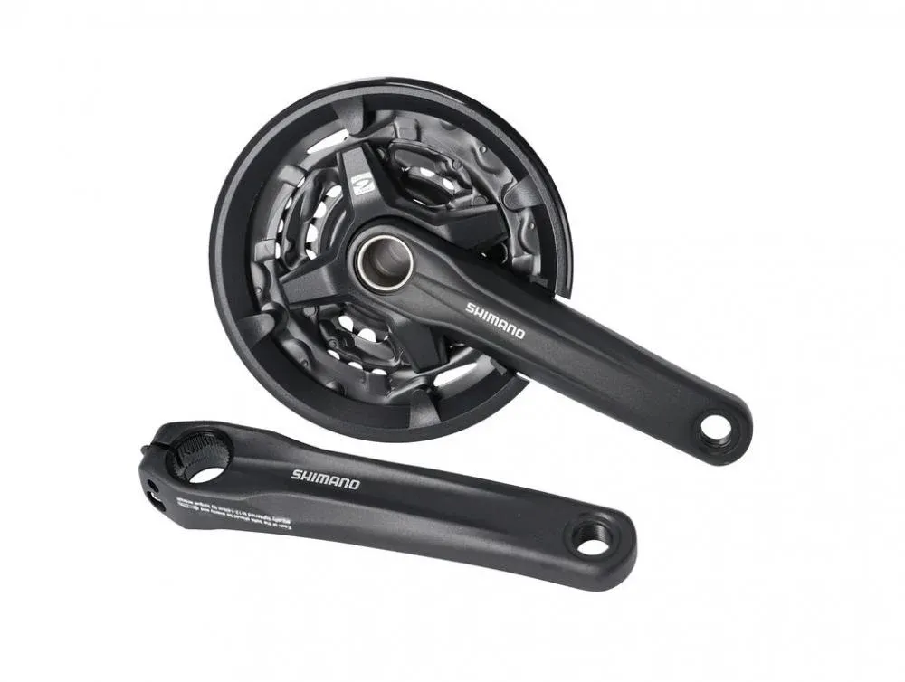 Günstig SHIMANO Kurbelgarnitur FC-M210-3 170 mm 40-30-22 Zähne Kurbelgarnitur - Dreifach Kettenblatt für MTB und Trekking
