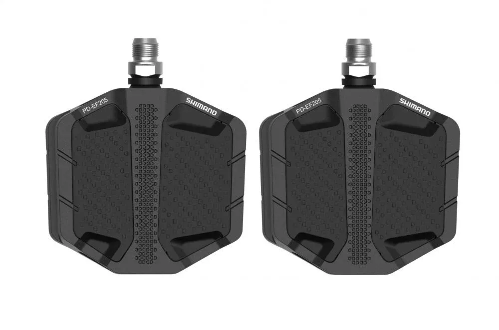 Abverkauf SHIMANO Pedal PD-EF205 Schwarz Flat Pedal - Schwarz