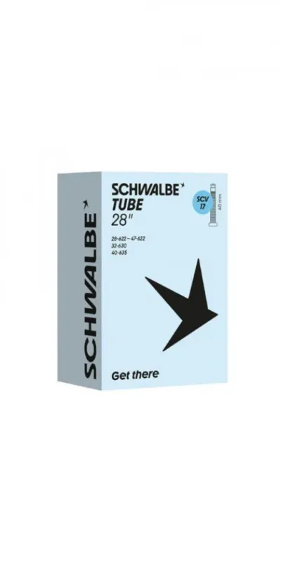 Schwalbe SCHLAUCH SCV17 28 Zoll (28/47-622)/635 40mm 28 - zuverlässiger Fahrradschlauch in moderner Ausführung Sonderangebot