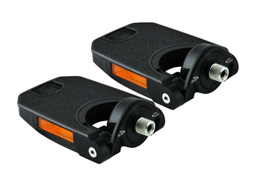 Billig by.schulz Falt Pedal Z.1 Aluminium bis 150 kg Schwarz - Klappbar & robust