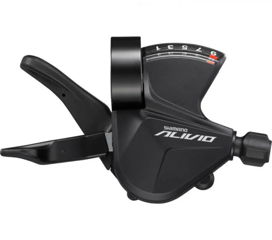 Neuheit SHIMANO Schalthebel ALIVIO SL-M3100 9-fach rechts mit Schelle - präzise Schaltperformance - Schaltwerk