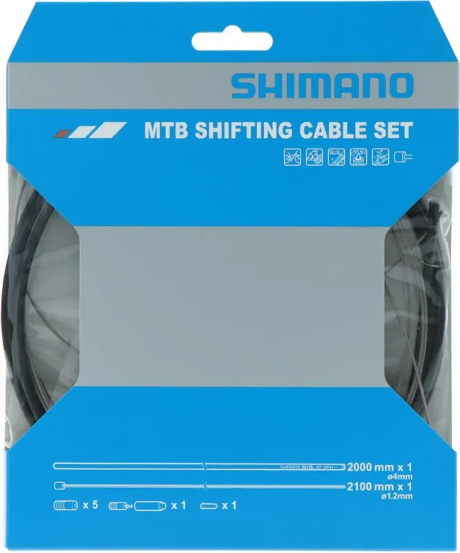 SHIMANO Schaltzug Set MTB Edelstahl Schaltzug - 2000 mm Solange Der Vorrat Reicht