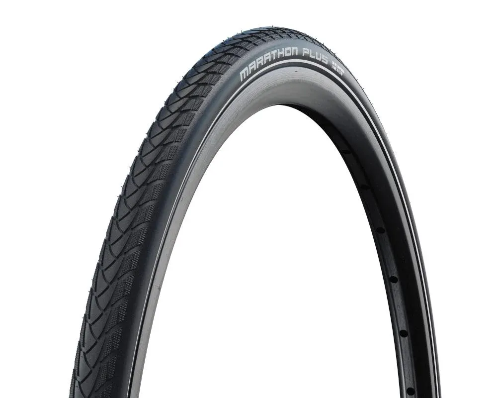 Schwalbe Reifen Marathon Plus 24x1.00" (25-540) schwarz Reflex HS440 - pannensicherer Drahtreifen mit SmartGuard, E-Bike Ready 25, langlebig & mit Reflexstreifen Finale Aktion