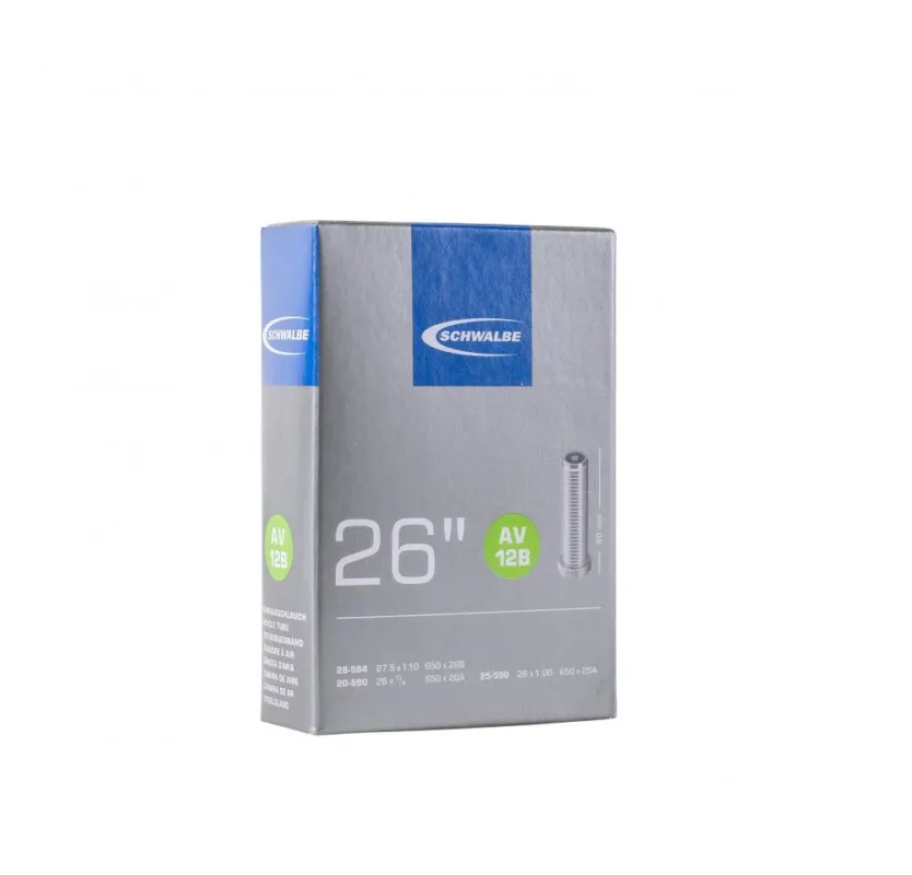 Expressversand Schwalbe Schlauch AV12B 20/28-584/590 AGV 40mm 20 - zuverlässiger Fahrradschlauch mit Autoventil