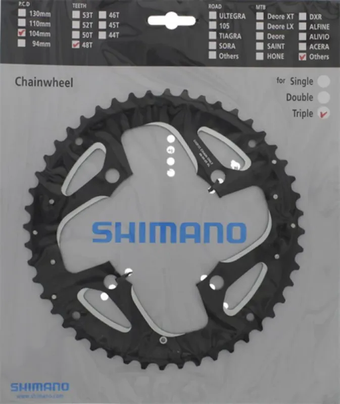 Online Kaufen SHIMANO Kettenblatt FC-T551 48 Zähne (AL) für KSR - effiziente Trekking-Antriebsoptimierung
