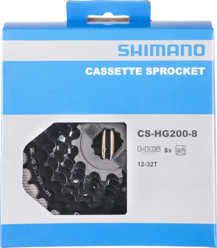 Shimano CS-HG200-8 Kassette 8-fach 12-32 Zähne - Hyperglide-Technologie Preisknaller