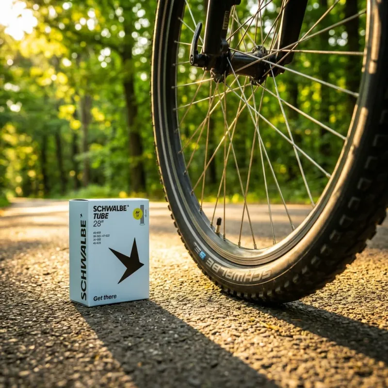 Schwalbe AV17 Fahrradschlauch 28 Zoll (28/47-622/635) - Auto-Ventil 40mm für Trekking- und Cityräder Ausverkauf