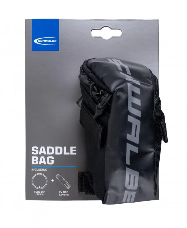 Solange Der Vorrat Reicht Schwalbe Satteltasche 28 Zoll mit SV17 Ersatzschlauch und 2 Reifenhebern