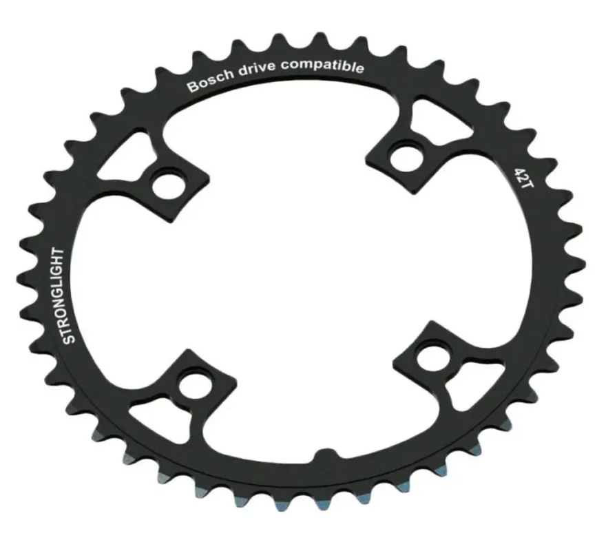 Stronglight Kettenblatt E-Bike Bosch Gen 1 & 3 44 Zähne schwarz Lk: 104mm Gratis Versand