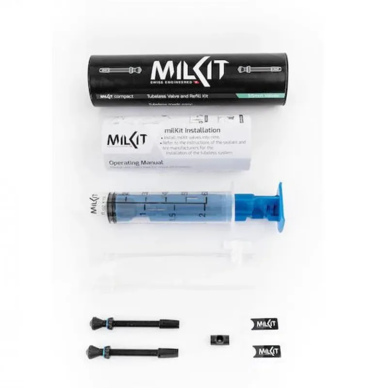 Schnäppchen milKit Tubeless Nachfüllkit Compact 55 mm - Dichtmilch messen und nachfüllen ohne Entlüftung