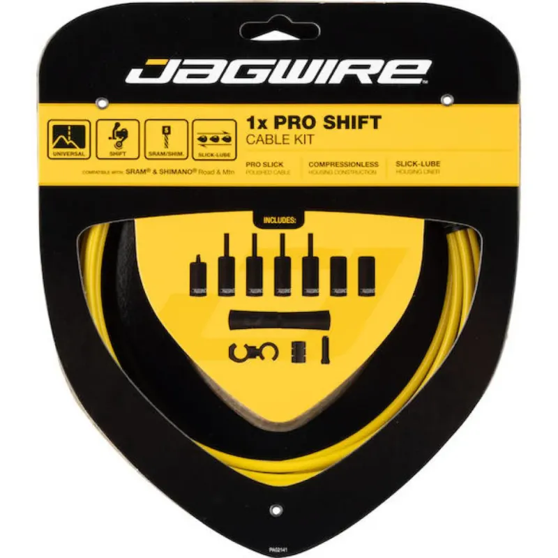 Wochenendangebot Jagwire Pro Shift 1x Schaltzugset Road & Mountain Gelb - Präzision & Optik