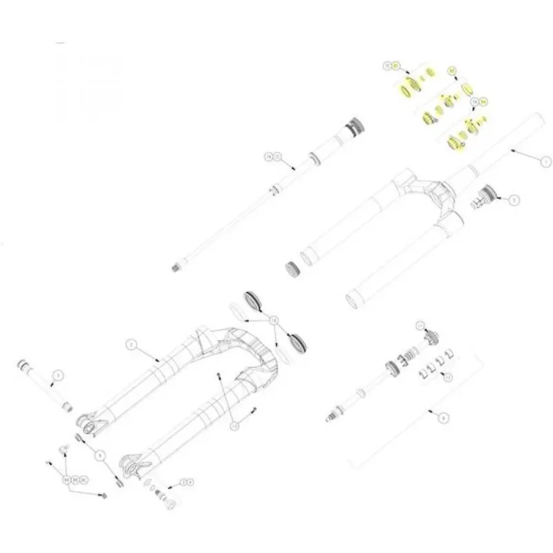 Expressversand Manitou Verstellknopf-Set für R8 Pro Größe Universal - präzise Fahrwerksabstimmung