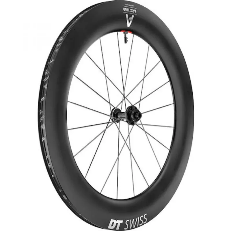 Kostenloser Rückversand DT Swiss Laufrad ARC 1100 Dicut 85 622 x 22 mm Schwarz - aerodynamisches Carbon-Rennradlaufrad - Laufräder Road Disc