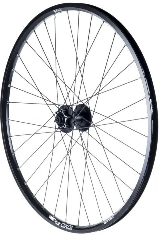 Exal VR DC19 26 Zoll Vorderrad Disc-Laufrad schwarz - stabiler Allrounder für Scheibenbremsen Preisreduziert