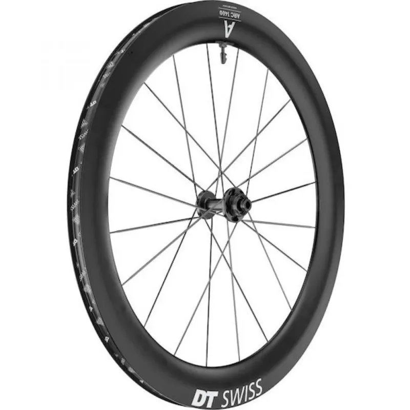DT Swiss ARC 1400 Dicut 65 Carbon Laufrad 622x22mm - Aero Rennrad Laufradsatz Tubeless Ready - Laufräder Road Disc Sonderaktion
