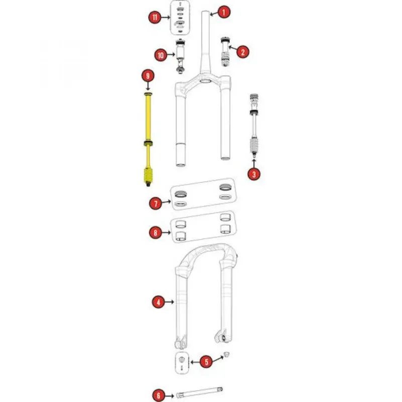 Manitou Zugstufe für Mastodon Pro STD/EXT 120/140 mm - präzise Fahrwerksabstimmung Abverkauf