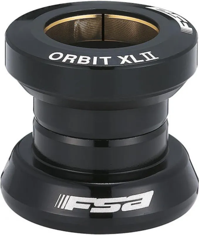 FSA Steuersatz NO.5 Orbit XL 1 1/8" Schwarz - präziser Ahead-Steuersatz für aktuelle Generation Markenprodukt