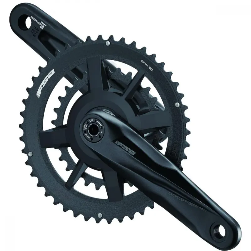 Sale FSA Kurbelgarnitur Gossamer Pro Road MegaExo 172,5 mm Schwarz - steife & leichte Antriebseinheit