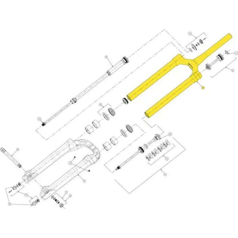 Jetzt Bestellen Manitou Standrohreinheit für Mezzer 27,5/29 Zoll Mattschwarz - moderne Ausführung