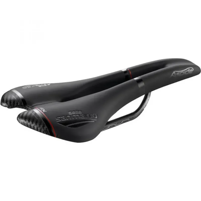 Selle San Marco Sattel Aspide Carbon FX 132 x 277 mm Schwarz - ultraleichter Rennrad-Sattel Top-Preis
