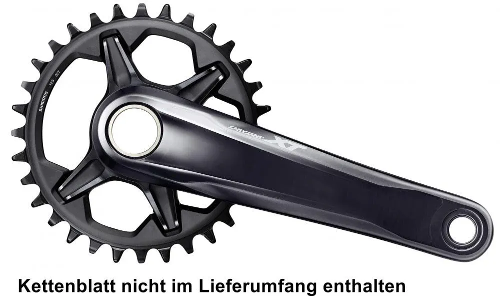 SHIMANO Kurbelgarnitur DEORE XT FC-M8130-1 12-fach 180 mm - 8130-1, 12-fach, 180 mm Super-Preis