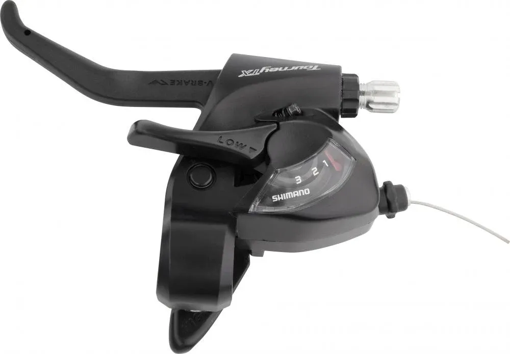Preiswert SHIMANO Schalt Bremshebel ST-TX800 3 fach Links Schwarz 2 Finger Schalt Bremshebel