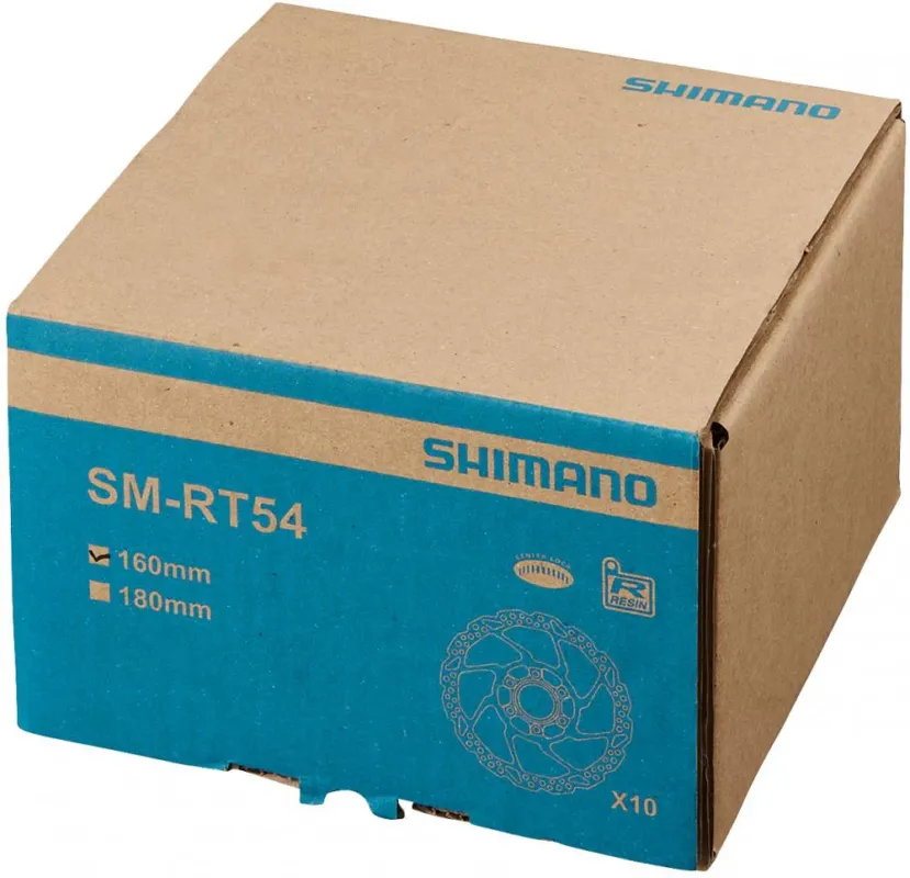 SHIMANO Bremsscheibe SM-RT54 160mm CL Werkstattpackung Nachfolger Bremsscheibe - 160mm Beliebt