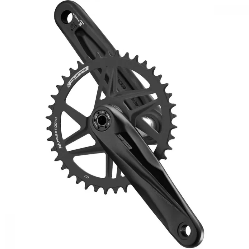 FSA Kurbelgarnitur Gossamer Pro MegaExo AGX+ 172,5 mm Schwarz - steife und leichte 1x-Lösung Wochenendangebot