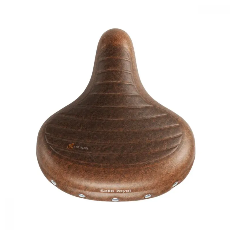 Super-Preis Selle Royal Sattel Drifter Plus Relaxed Unisex braun - Royalgel - doppelte Federn wasserabweisend Metallnieten City- und Komfortsattel