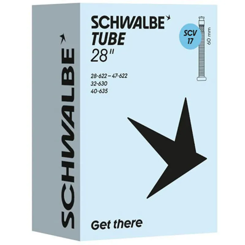 Schwalbe SCHLAUCH SCV17 28 Zoll (28/47-622)/635 60mm 28 - zuverlässiger Fahrradschlauch in moderner Ausführung Neue Kollektion