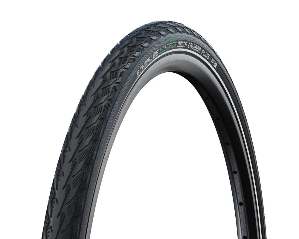 Schwalbe Reifen Delta Cruiser Plus 26x1.45 37-590 schwarz Reflex E-25 HS431 Draht - Drahtreifen - Fahrradreifen Abverkauf
