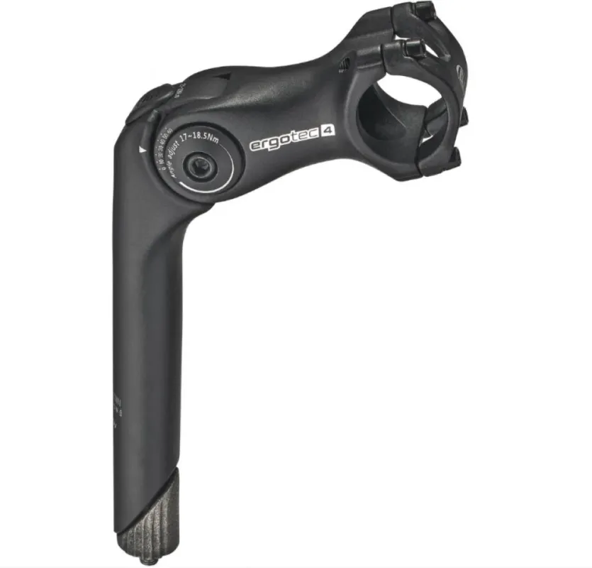 Finale Aktion Ergotec Octopus 2 verstellbarer Aluminium-Schaftvorbau, 25,4 mm Lenkerklemmung, 110 mm Ausladung, schwarz, Safety Level 4