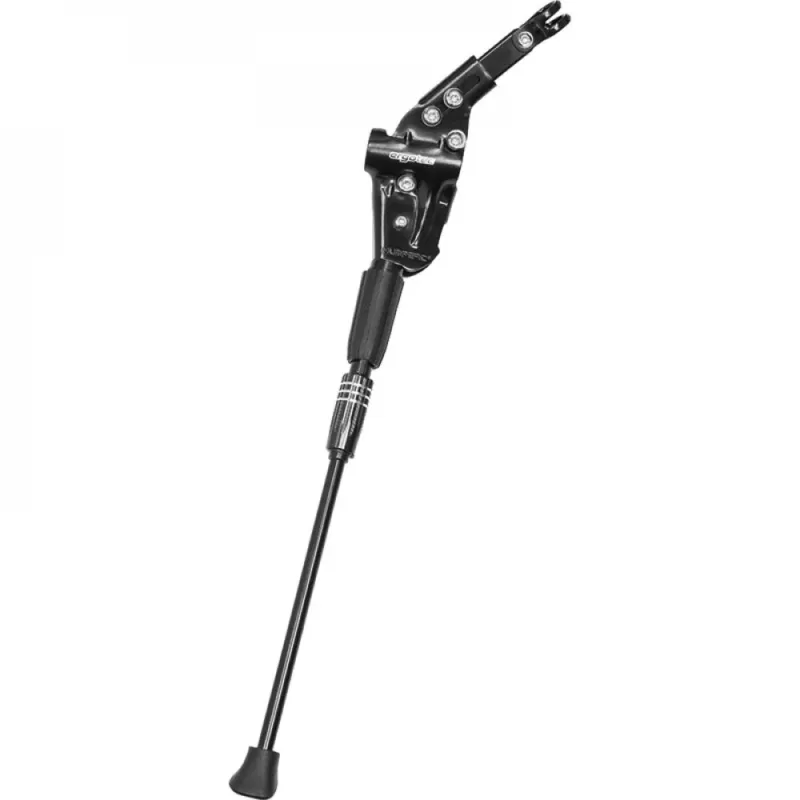 Direktkauf ergotec Ständer Hinterbau-Seitenständer Universal 29 schwarz 28-29 Zoll verstellbar Aluminium Hinterbaumontage für Fahrräder mit Scheibenbremse - Hinterbauständer