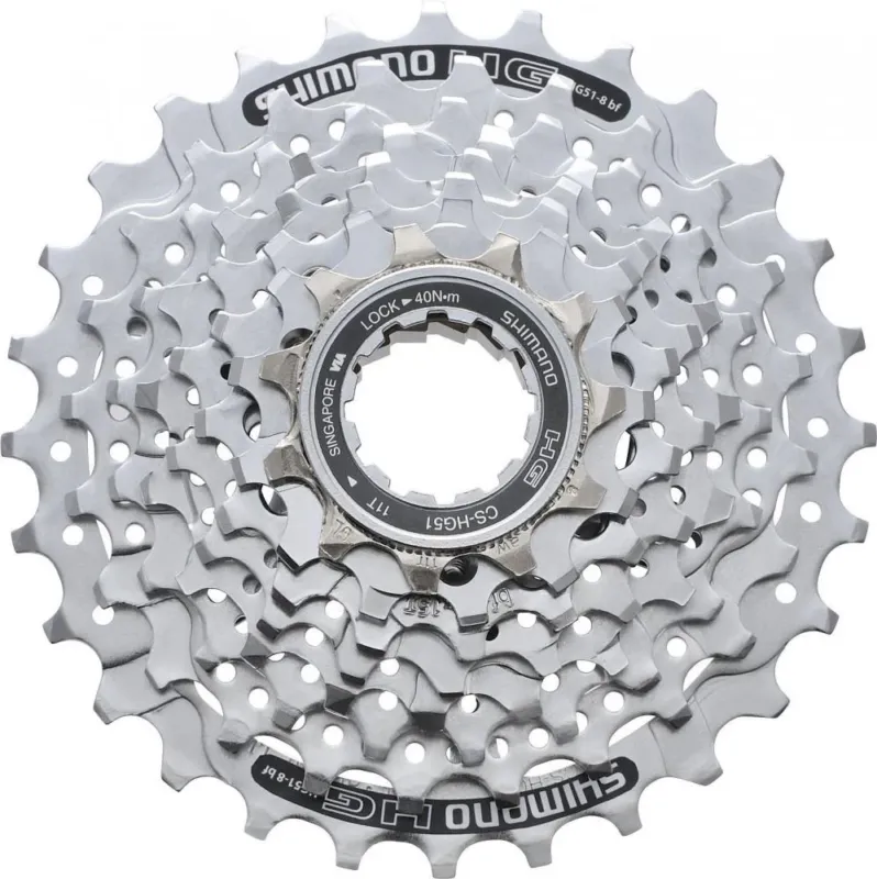 Günstig SHIMANO Kassette ALIVIO CS-HG51 8-fach 11-28 Zähne Kassette - 8-fach Abstufung für Trekking und MTB