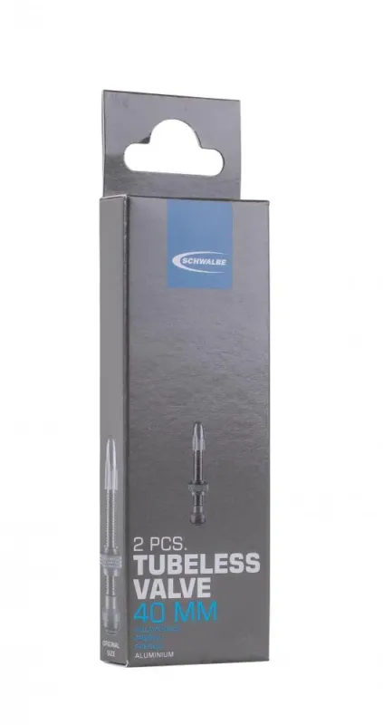 Direkt Vom Hersteller Schwalbe Tubeless Ventile 40mm Aluminium Paar Schwarz - für schlauchloses Setup