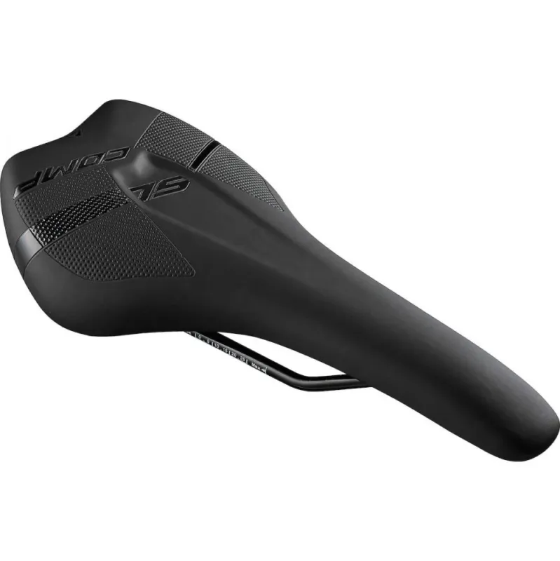 Merida Sattel COMP SL Länge: 282 mm, Breit Schwarz - komfortabler Rennradsattel mit V-Mount Markenware