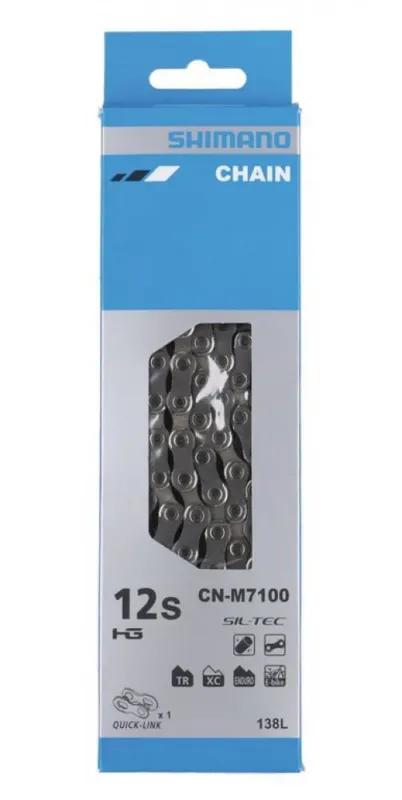 SHIMANO Kette SLX CN-M7100 12-fach 138 Glieder Kette - für 12-fach MTB Antriebe Rabatt