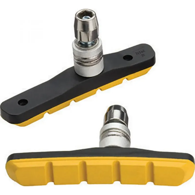 Jagwire Mountain Sport Bremsschuhe V-Brake All-Weather Gelb - Überlegene Bremsleistung Super-Preis