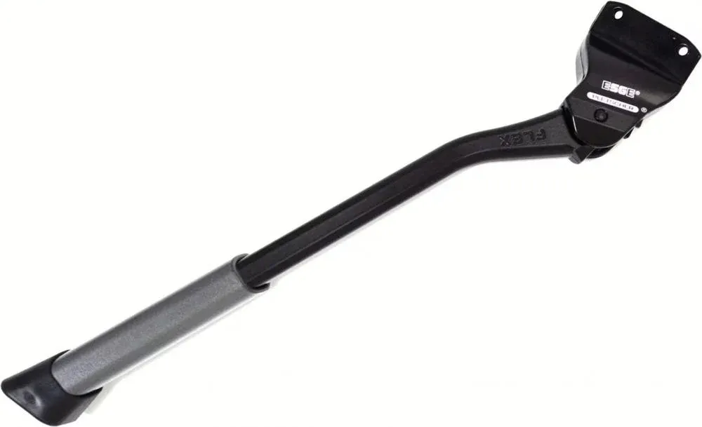 Pletscher Hinterbauständer Comp Flex 20-29 Zoll - verstellbarer Aluminium-Ständer zur Innenmontage am Ausfallende (40 mm), pulverbeschichtet, mit robustem Kunststofffuß F18, bis 50 kg belastbar, schwarz Direktkauf
