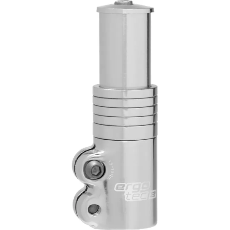 Humpert/Ergotec Humpert Vorbauerhöhung Ahead 31 - mm 1 1/ silber - Aluminium Lenkererhöhung für Fahrräder - 31.8 mm - Adapter Neu